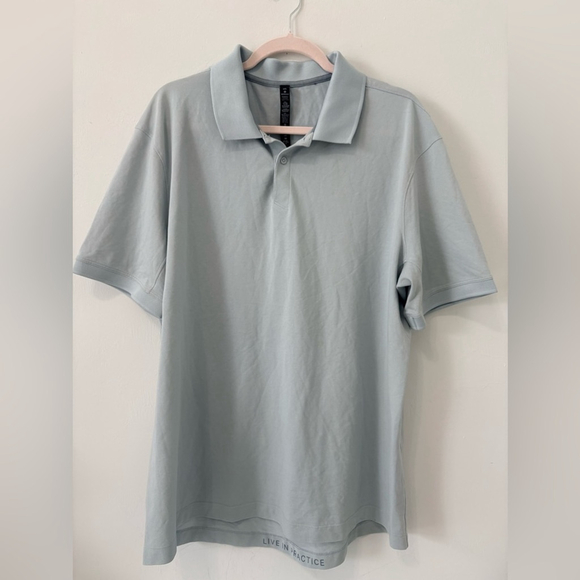 lululemon athletica Other - Lululemon Tech Pique Polo Dawn Blue Sz XXL EUC
